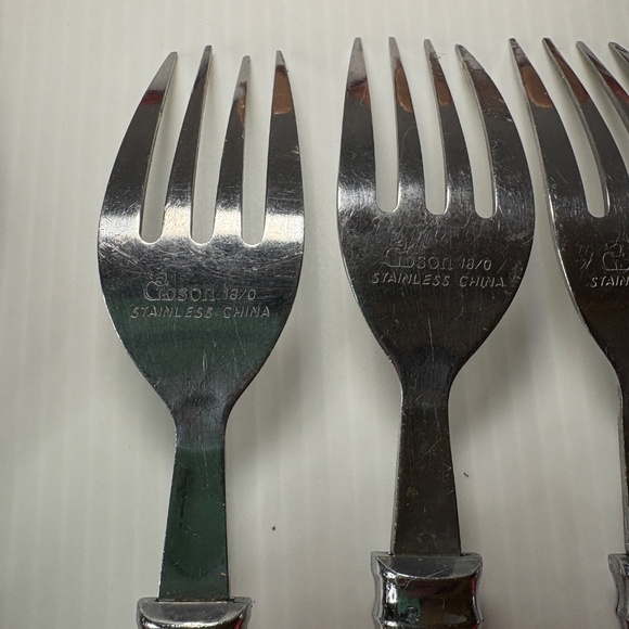 Coca Cola Silverware Flatware Vintage 25 Piece Red Coke Bottle Handle Gibson - Picture 13 of 13